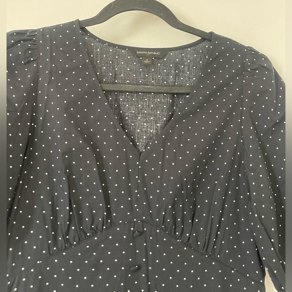 Banana republic black and white polka dot dress - Picture 4 of 7